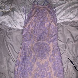 Purple mini dress